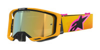 Brýle VISION 8 CORP, ALPINESTARS (oranžová/žlutá/růžová, zrcadlové zlaté plexi) 2026