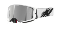 Brýle SUPERTECH CORP, ALPINESTARS (bílá, zrcadlové stříbrné plexi) 2026