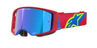 Brýle SUPERTECH CORP, ALPINESTARS (červená/modrá, zrcadlové stříbrné plexi) 2026