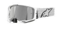 Brýle VISION 8 CORP, ALPINESTARS (bílá, zrcadlové stříbrné plexi) 2026
