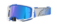 Brýle VISION 8 CORP, ALPINESTARS (modrá/bílá, zrcadlové modré plexi) 2026