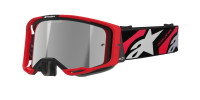 Brýle VISION 8 LUAR, ALPINESTARS (červená/černá, zrcadlové stříbrné plexi) 2025