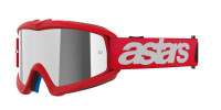Brýle VISION YOUTH BLAZE, ALPINESTARS, dětské (červená, zrcadlové stříbrné plexi) 2026