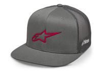 Kšiltovka 3D AGELESS TRUCKER, ALPINESTARS (šedá/červená)