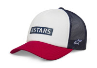 Kšiltovka CLARIFIED FOAM TRUCKER, ALPINESTARS (bílá/červená)