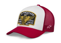 Kšiltovka HERITAGE PATCH TRUCKER, ALPINESTARS (bílá/červená)
