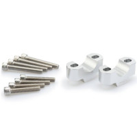 Zvyšující klemy řidítek Puig 20/29mm 3740P stříbrná