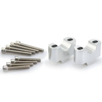 Zvyšující klemy řidítek Puig 30/29mm 3741P stříbrná