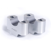 Zvyšující klemy řidítek Puig 30/22mm 3672P stříbrná