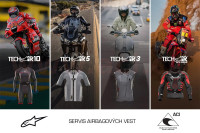 Běžný servis/pravidelná kontrolní prohlídka airbagových vest TECH-AIR® RACE/STREET