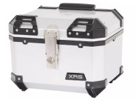 Motocyklový plastový kufr s opěrkou XRS Adventure 35 litrů stříbrný - 3064240 
