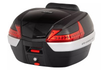 Motocyklový plastový kufr s opěrkou XRS Tour 42 litrů černo-červený - 3064237