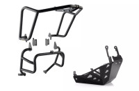 Horní + spodní padací rámy + kryt motoru Yakk EXP pro Honda XL 750 Transalp černé