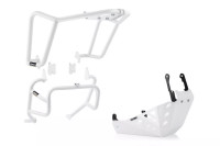 Horní + spodní padací rámy + kryt motoru Yakk EXP pro Honda XL 750 Transalp bílé