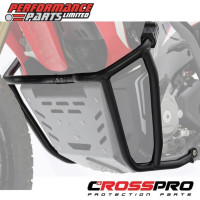 HLINÍKOVÉ PADACÍ RÁMY CROSSPRO Honda CRF 300 Rally 2021-2025 černé