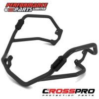 Hliníkové padací rámy Crosspro pro KLE 650 Versys / 15-24 - barva černá