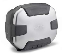 TRK 35N kufr GIVI Trekker černý se stříbrným hliníkovým víkem (Monokey), objem 35 ltr.
