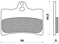 Brzdové destičky (směs organická + kevlar) NEWFREN (2 ks v balení)