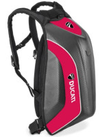 Skořepinový batoh na motorku Ducati červený