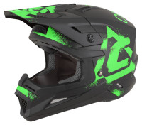 Přilba Cross Cup 2 Crew, CASSIDA (černá matná/zelená fluo) 2026