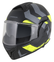 Přilba MultiFlip Korp, CASSIDA (černá matná/žlutá fluo/šedá) 2026