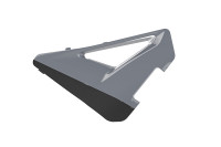 Boční kryt airboxu (do číslové tabulky) HONDA, RTECH (černo-šedý)