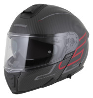 Přilba Modulo 2.1 Plus Carbon, CASSIDA (carbon matná/červená metalická/reflexní stříbrná/černá) 2026