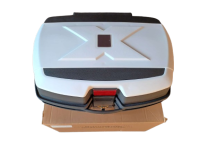 Motokufr top case 46L s integrovanou opěrkou model 268 bílý