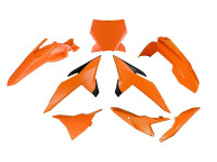 Sada plastů 6 dílů KTM, RTECH (oranžová -černá) OEM barvy