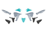Sada plastů KOVE, RTECH (světle šedá-tyrkysová-černá)