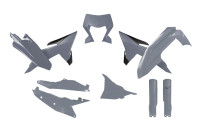 Sada plastů KTM, RTECH (QUANTUM šedá, 7 dílů)