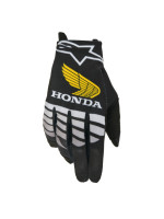 Rukavice RADAR HONDA kolekce, ALPINESTARS (černá/šedá/žlutá) 2026