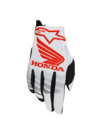 Rukavice RADAR HONDA kolekce, ALPINESTARS (bílá/černá/červená) 2026