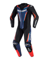 Jednodílná kombinéza GP FORCE V2, ALPINESTARS (černá/modrá/červená fluo) 2026