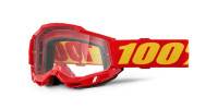 ACCURI 2, 100% OTG brýle červené, čiré plexi