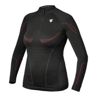 Termotriko s dlouhým rukávem Hero Long sleeve ZIP - warm, UNDER SHIELD, dámské (černá)