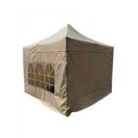 PROFI small hexagon nůžkový párty stan, prodejní stánek 3x3m béžový