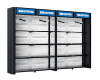 Stojan OXFORD univerzální s příčkou 1x  (ŠxVxHL = 3440x2300x573 mm)