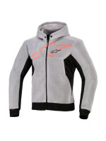 Bunda CHROME SUPERAIRFLOW, ALPINESTARS (černá/světle šedá/červená fluo) 2026