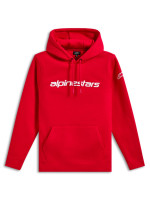 Mikina WORDMARK HOODIE 3, ALPINESTARS (červená/bílá)