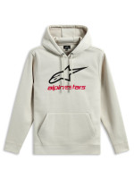 Mikina ALWAYS HOODIE 3, ALPINESTARS (bílá off white/černá/červená)