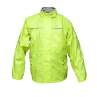 Bunda do deště Biketec Rain fluo žlutá 