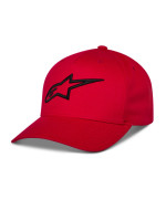 Kšiltovka AGELESS SNAPBACK, ALPINESTARS (červená/černá)