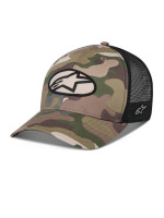 Kšiltovka OBLIQUE CAMO TRUCKER, ALPINESTARS (zelená camo/černá)