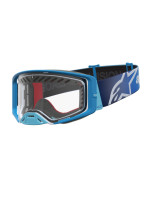 Brýle SUPERTECH DURA AIR FLUID, ALPINESTARS (modrá/stříbrná, čiré plexi) 2027