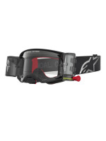 Brýle SUPERTECH FIRMA ROLL-OFF WIDE VISION, ALPINESTARS (černá/stříbrná, čiré plexi a roll-off systém) 2027