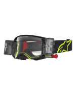 Brýle SUPERTECH FIRMA ROLL-OFF WIDE VISION, ALPINESTARS (černá/žlutá fluo, čiré plexi a roll-off systém) 2027