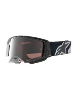 Brýle SUPERTECH HITEN, ALPINESTARS (bílá/černá, zrcadlové stříbrné plexi) 2027