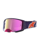 Brýle SUPERTECH HITEN, ALPINESTARS (fialová/červená, zrcadlové růžové plexi) 2027