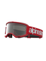Brýle VISION 5 HONE, ALPINESTARS (červená/bílá, zrcadlové stříbrné plexi) 2027